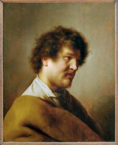 Mannlig portrett (maleri på eik) av Jan the Elder Lievens