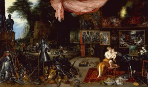 The Five Senses, Touch (olje på panel)