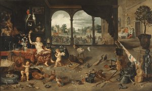 Menneskelivets forfengelighet, 1631 av Jan Brueghel the Younger