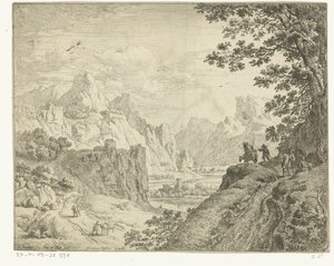 Elvelandskap med reisende Rhinlandskap (serietittel)
