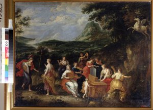 Pallas Athena og musene av Jan van Balen