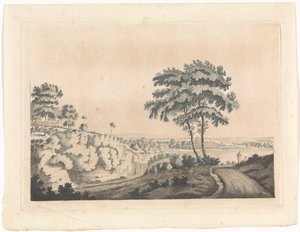 Landschap met een burcht op een heuvel   1369488   no       norwegian Successfully Translated  Original: Nanda and Vasudeva: Page from a Dispersed Bhagavata Purana..., ca. 1520-30. Translat: Nanda and Vasudeva: Page from a Dispersed Bhagavata Purana..., ca av Jan van Call (I) (possibly)
