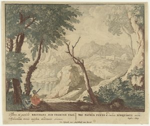 Hyrde og gjeterinne hviler ved et tre Scener fra Virgils diktsamling Bucolica (serietittel)