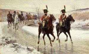 Napoleon og hans eskorte,