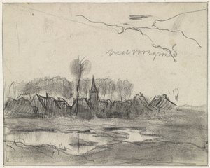 Utsikt over en landsby av Jan van Essen