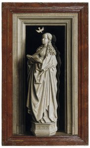 Bebudelsesdiptyken, høyre panel, 1434-1435 av Jan van Eyck