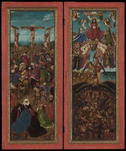 Korsfestelsen, Den siste dommen, ca. 1440-41. av Jan van Eyck