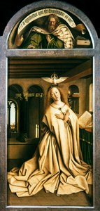 Gent-altertavlen. Adoration of the Mystic Lamb: Virgin Annunciate, 1432. av Jan van Eyck