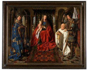 Jomfruen og barnet med kanon Joris van der Paele av Jan van Eyck