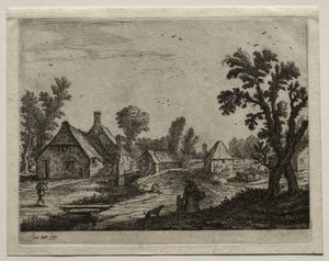 Planken over bekken av Jan van Goyen