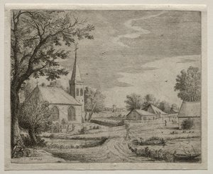 Landsbykirke av Jan van Goyen
