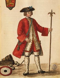 Bombista fra venetianske skip, av Jan van Grevenbroeck eller Giovanni Grevembroch (1731-1807), Gli Abiti de Veneziani, fra illustrert kostymebok, akvarell