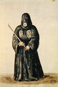 Kjortler fra lekmannslauget til korsfestelsen (penn og blekk og wc på papir) av Jan van Grevenbroeck