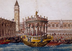 Verdensteater, turnering i Venezia av Brotherhood of Knights of Garter av Jan van Grevenbroeck