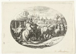 Leger en koetsen trekken naar stad Militaire voorstellingen uit het leven van Lodewijk XIV, koning van Frankrijk (series title)   1371073   no       norwegian Successfully Translated  Original: Pan bespiedt de nimf Syrinx Translat: Pan bespiedt de nimf Syr