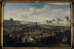 Louis XIV nærmer seg Pont Neuf, Paris