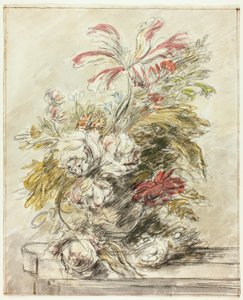 Et blomsterstykke av Jan van Huysum