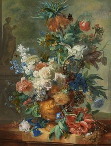 Stilleben med blomster av Jan van Huysum