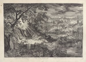 Landskap med Kristus i Getsemane hage av Jan van Londerseel