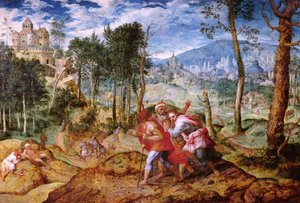 Kristus på veien til Emmaus av Jan van Mastel