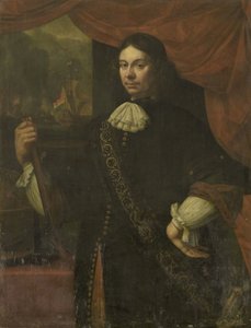 Portrett av Cornelis Jacobsz de Boer, kaptein i marinen av Jan van Neck