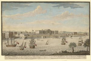 Fort William i kongeriket Bengal som tilhører East India Company of England av Jan van Ryne