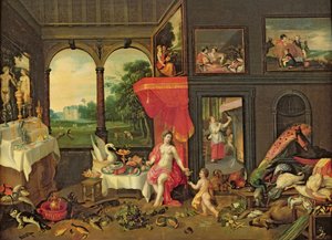 Allegori av smak av Jan van and Balen, Hendrik van Kessel