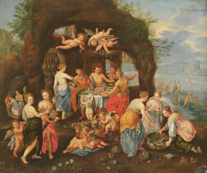 Gudsfesten av Jan van and Balen, Hendrik van Kessel