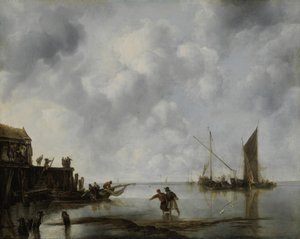 Fiskebåter i ro, 1651.