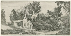 Landskap med gårder av Jan van de Velde (II) (manner of)