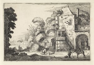 Inn i et landskap Landskap (serietittel) Amenissimae aliquot requculae (serietittel) av Jan van de Velde (II)