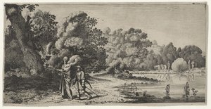 Tobias og engelen Landskap, usignert (serietittel)