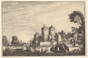Slottet, ca. 1616.