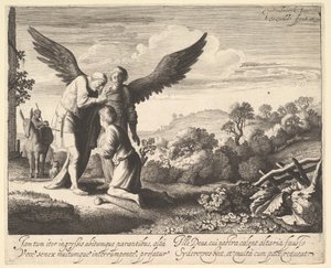 Tobias velsignet av blinde Tobit, 1620-41. av Jan van de Velde II