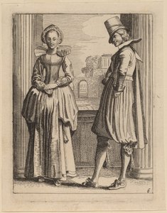To figurer i kostyme av Jan van de Velde II