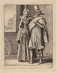 To figurer i kostyme av Jan van de Velde II