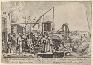 Ignis (brann) av Jan van de Velde II, after Willem Buytewech