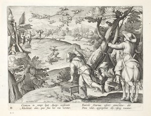 Fowlers catching Crows, illustrasjon fra 