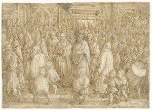 Storhertug Cosimo I av Toscanas tilbakekomst til sitt palass av Jan van der Straet