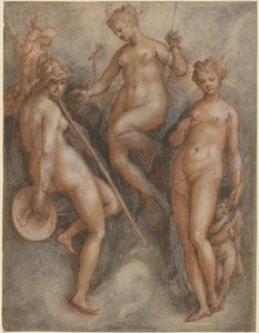 Tre gudinner: Minerva, Juno og Venus