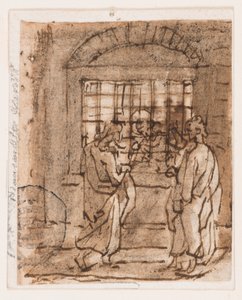 St. Peter i fengsel av Jan van der Straet, called Stradanus