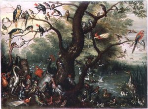 Concert of Birds (olje på kobber)