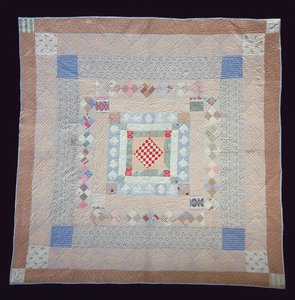 Patchwork quilt, ca. 1860 (tekstil) av Jane Pizar