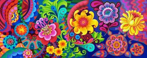 Blomstermønster, 2020 av Jane Tattersfield