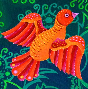 Orange Bird, 2019 av Jane Tattersfield