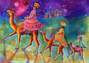 Three Kings, 1997, (blekk og gouache)