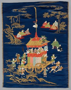 Brodert Fukusa av Japan, late 19th early 20th century