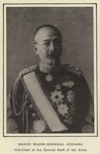 Baron generalmajor Kodama, visesjef for generalstaben til hæren av Japanese Photographer
