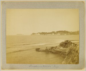 Enoshima sand, Fuji, Japan (s/h p varmt) av Japanese Photographer