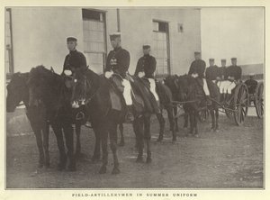 Feltartillerister i sommeruniform av Japanese Photographer